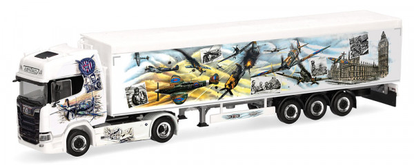 Herpa 320962 - Scania CR 20 HD Schubboden-Sattelzug "Repinski/Squadron 303" (PL)
