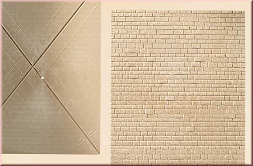 Auhagen 48578 - 2 Steinmauerplatten je 12 x 15 cm