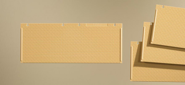 Auhagen 80628 - Wände 2532F gelb, je 94 x 37 mm