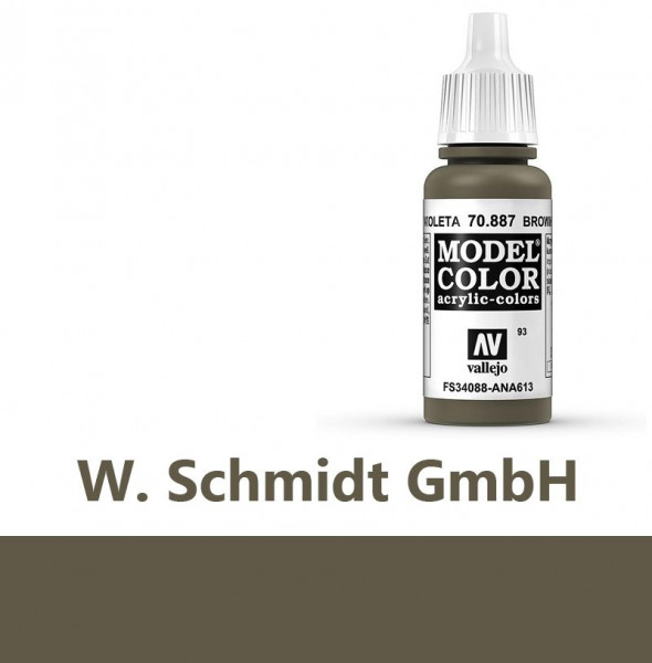 Vallejo 770887 - Model Color Farbe Braunviolett, Matt, 17 ml