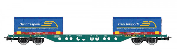 Rivarossi HR6616 - FS Containertragwagen Sgnss mit 2x20`Coil Co. Dani Trasporti, Ep.5-6