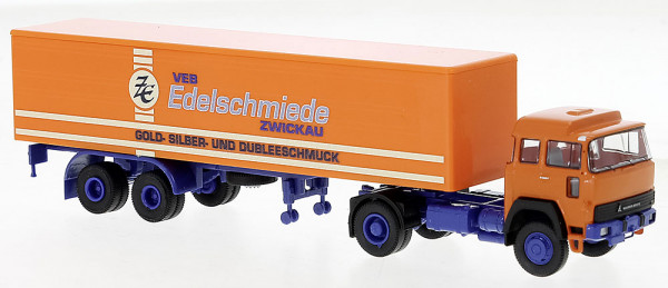 Brekina 83259 - Magirus 310 D 16 Koffer-SZ 1974 Deutrans
