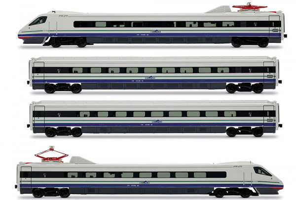 Rivarossi HR2963S - Cisalpino Hochgeschwindigkeitszug mit Neigetechnik ETR 470 4-teilig Ep.5, DCC +