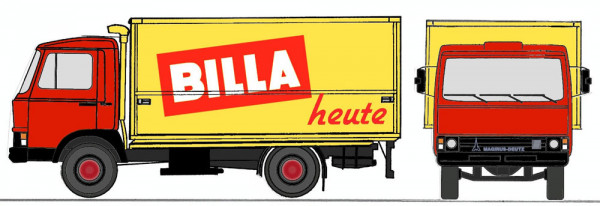 Loewe 4096 - Iveco Magirus "Zeta" 90M5 - LKW "B I L L A"