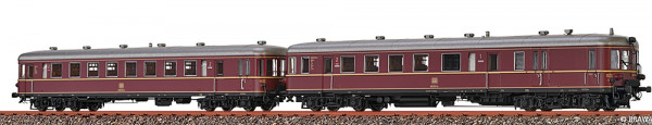 Brawa 44710 - DB Verbrennungstriebwagen BR 660 + Beiwagen BR 945 purpurrot Ep.4, mit DCC-Decoder +