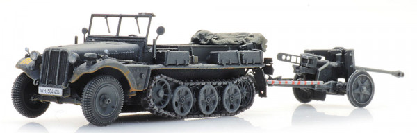 Artitec 6870488 - WM Sd.Kfz. 10 + PAK 38, grau
