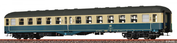 Brawa 58060 - DB Mitteleinstiegswagen 2.Klasse Byl421 oceanblau/beige Ep.4, AC + LED-Innenbeleuchtun