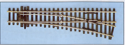 Peco SLE91 - Code100 Weiche rechts 12*, kleinerRadius: 610mm, leitendes Herzstück