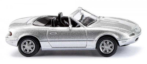 Wiking 018807 - Mazda MX5 - silverstone metallic, 1989-90