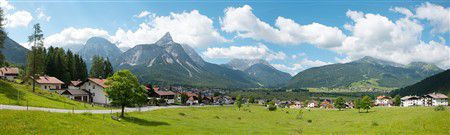 Vollmer 46106 - Hintergrundkulisse Alpenvorland, dreiteilig, 266 x 80 cm