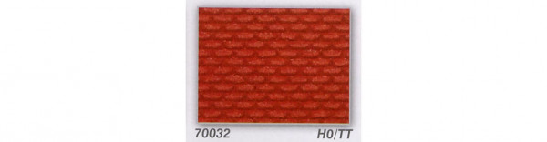 Heki 70032 - Ziegelsteinmauer 28 x 14 cm 2 Stück Heki dur Modellbauplatten
