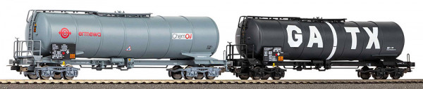 Piko 58277 - SNCF/NS Set 2-teilig Knickkesselwagen Ep. 6, "Ermewa" + "GATX"