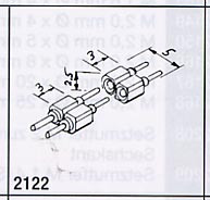Weinert 2122 - Ministecker + Buchse je 2Stück