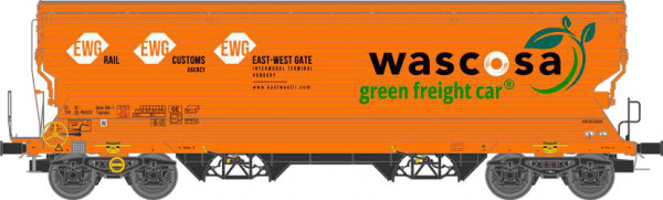 NME 519600 - WASCOSA Getr.wag. Tagnpps 95m³ "WASCOSA - green freight car", orange Ep.6