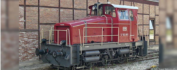 Sudexpress S0183560 - WPN Diesellok BR V50 001 rot Ep.6, DCC + Sound