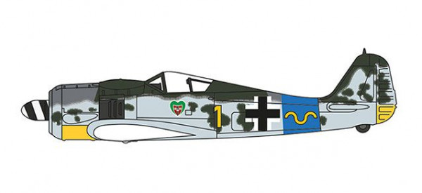 Herpa 81AC090S - Focke Wulf 190A - 15/JG 54, Hauptmann Rudolf Klemm