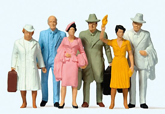 Preiser 63202 - Reisende, 6 Figuren