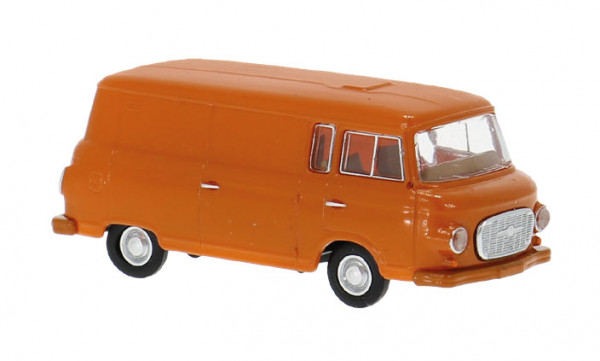 Brekina 30124 - Barkas B1000 Kastenwagen in dunkelorange
