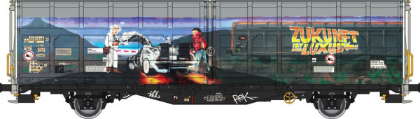 Albert Modell AM245053 - SBB Schiebewandwagen Hbbillns Ep.6, Graffiti-Edition