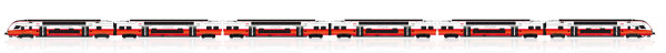 Jägerndorfer JC16002 - ÖBB Triebzug Rh 4736 KISS, 6-teilig "Cityjet" Ep.6, AC-digital + Sound