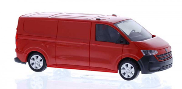 Rietze 11718 - Volkswagen Transporter T7 Kasten LR FD intensive red