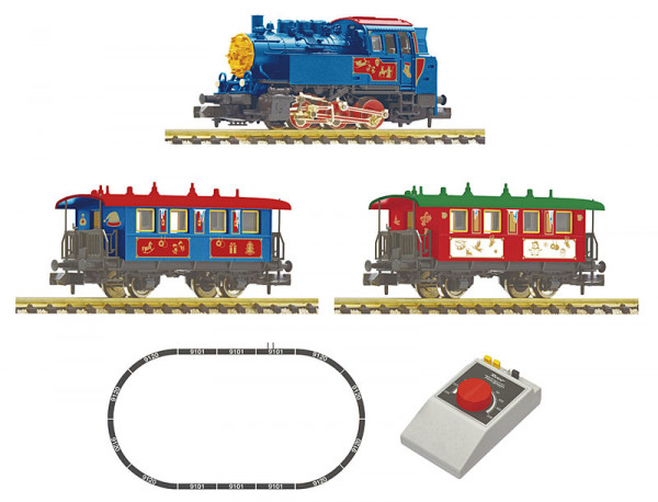 Fleischmann 5160007 - Analog Startset Weihnachtszug Dampflok BR 80 + 2 Personenwagen
