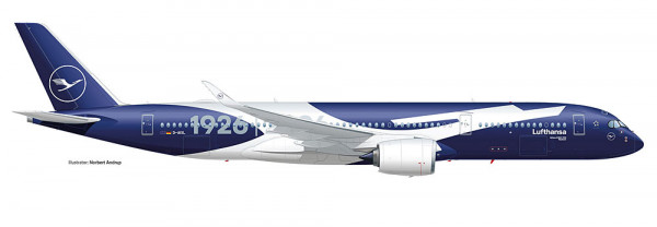 Herpa 539012 - Lufthansa Airbus A350-900 "100 Jahre"