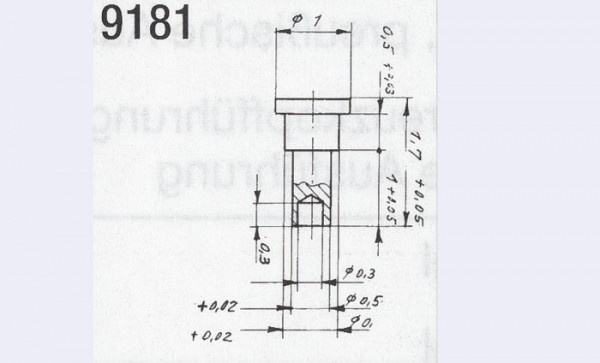 Weinert 9181 - Niet B für Schmalspurloks 10St