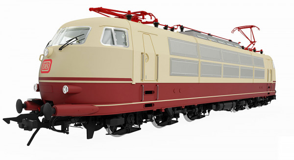 Lenz 40303-12 - DB Ellok BR 103 rot/beige Ep.4, Einholmstromabnehmer