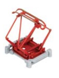 Sommerfeldt 766 - Scherenstromabhnehmer DRG/DR/DB Typ SBS9 rot, für Altbauloks