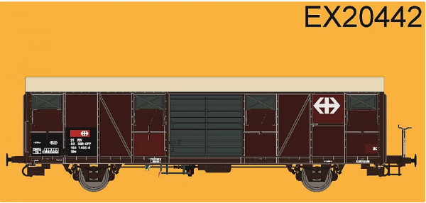 Exacttrain 20442 - SBB Gbs G³terwagen Nr 3 Epoch