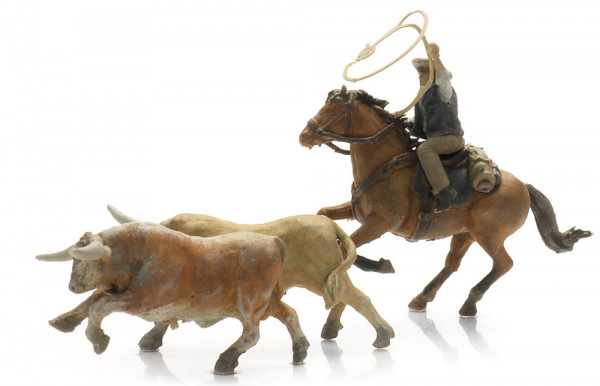 Artitec 5870170 - Cowboy fängt Longhorns mit dem Lasso
