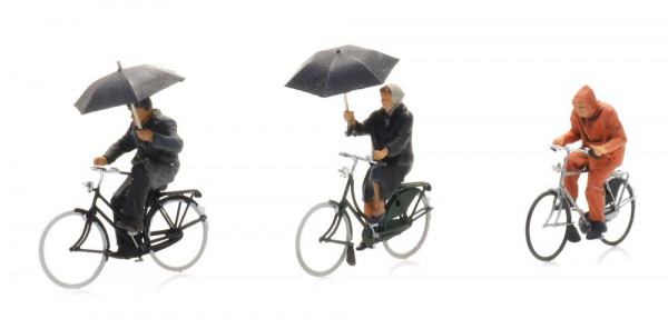Artitec 5870016 - Radfahrer im Regen (3x)