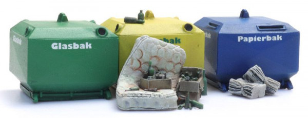 Artitec 387.458 - Altglas, Altpapiercontainer und Müll