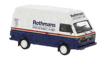 Brekina 34953 - VW LT Hochraum-Kasten, 1975, Rothmans-Porsche,