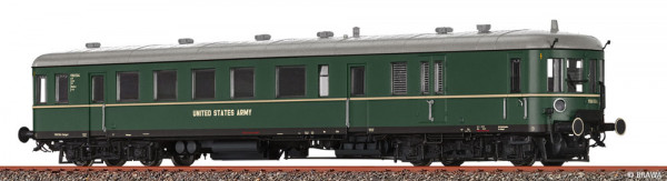 Brawa 44731 - USATC Triebwagen VT60.5 grün Ep.3, USArmy, AC-digital + Sound