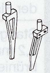 Weinert 8555 - Schienenr. offen f.Tender 2St