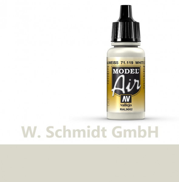 Vallejo 771119 - Model Air Weißgrau, 17 ml