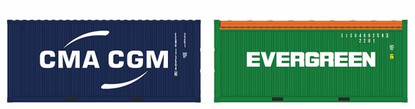 Igra 98010034 - Container Set 2-tlg CMA-CGM LC + Evergreen OT