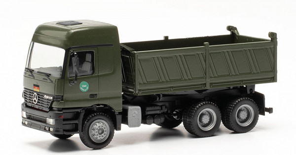 Herpa 747004 - Mercedes-Benz Actros L MP1 Baukipper "Bundeswehr / Auslandseinsatz"