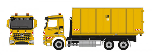 Herpa 962414 - MB Arocs M WeLa LKW m Mulde