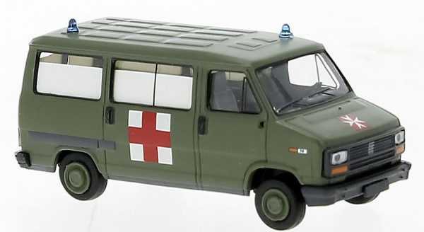 Brekina 34912 - Fiat Ducato Bus 1982, Militärambulanz,