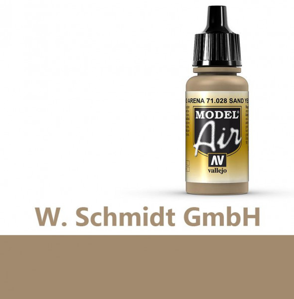Vallejo 771028 - Model Air Sandgelb, 17 ml