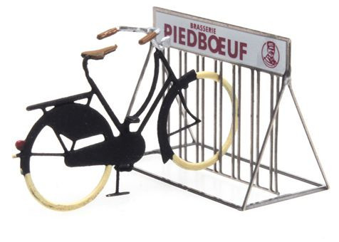 Artitec 387.370 - Fahrradständer Piedboeuf 1:87 Fertigmodell aus Ätzteilen, lackiert