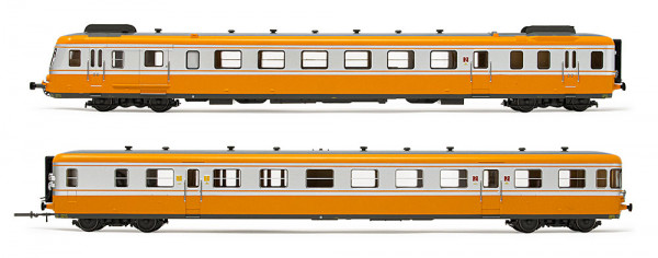 Arnold HN2636 - SNCF Dieseltriebwagen RGP2 Trieb- und Beiwagen in modernisierter Ausführung orange-s
