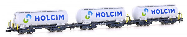 Hobbytrain H23492 - SBB Set 3-teilig Zementsilowagen Uacs Ep.6, neues Logo