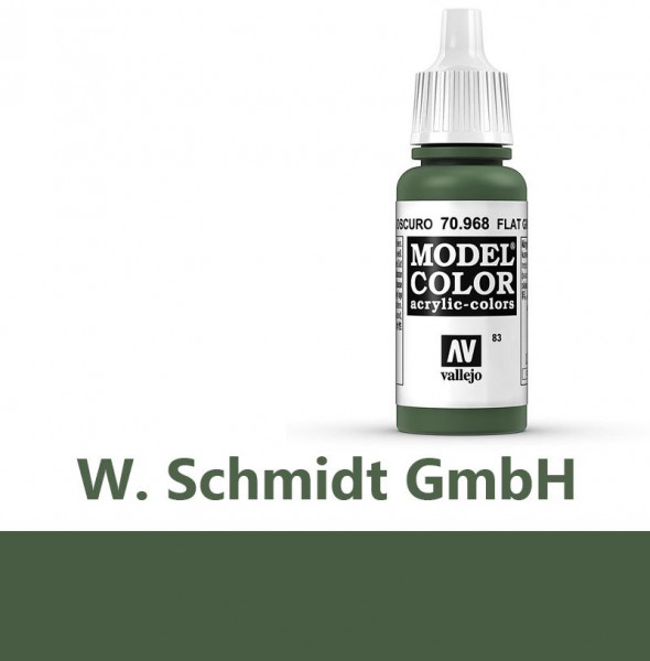 Vallejo 770968 - Model Color Farbe Olivgrün, mittel, Matt, 17 ml