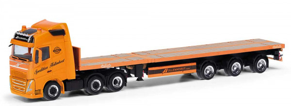 Herpa 318006 - Volvo FH Gl. 2020 6x2 Teletrailer-Sattelzug 3achs "Spedition Hollenhorst"
