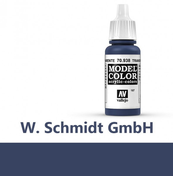 Vallejo 770938 - Model Color Farbe Blau, Transparent, 17 ml