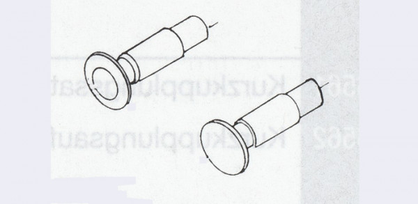 Weinert 8618 - Puffer, fest, 4,3 mm Durchm.